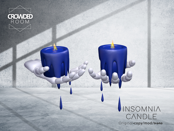 Crowded Room - Insomnia Candle - Deep Blue 
