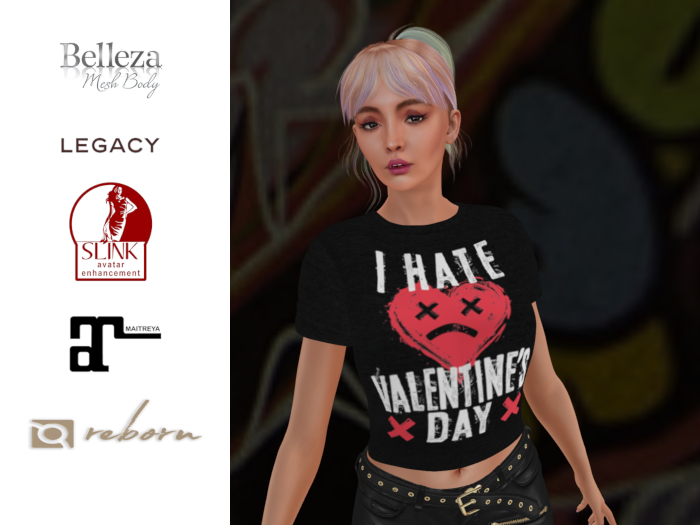 Anti-Valentines Special Price I Hate Valentines Day Belly Tee 
