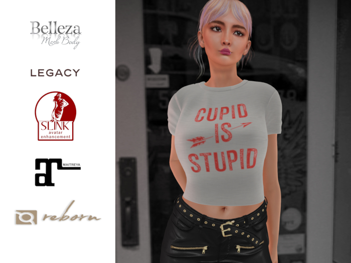 Anti-Valentines Special Price Cupid Is Stupid Belly Tee 