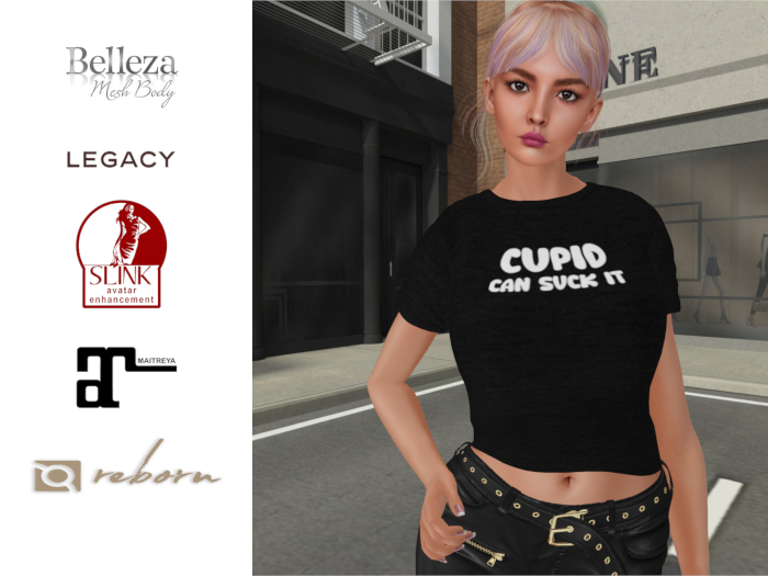 Anti-Valentines Special Price Cupid Can Suck It Belly Tee 