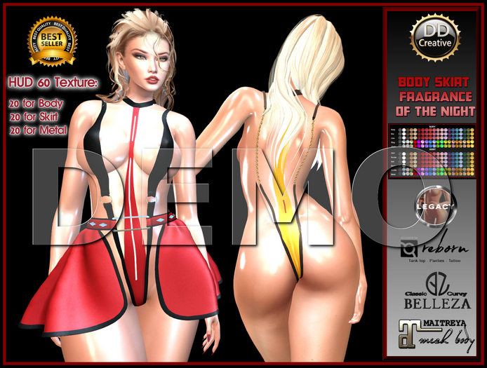 ☾ⅅⅅ☽ ◉ Body Skirt Fragrance of the Night ◉ DEMO