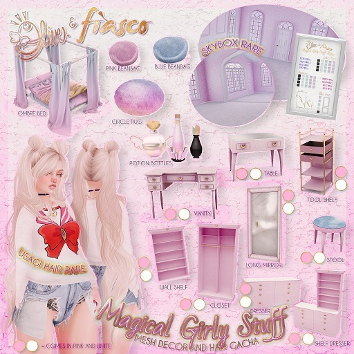 .Olive. & Fiasco the Magical Girly Stuff - Pink Tool Shelf