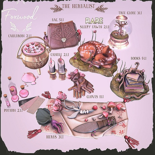 FOXWOOD - Herbalist FULL SET +RARE