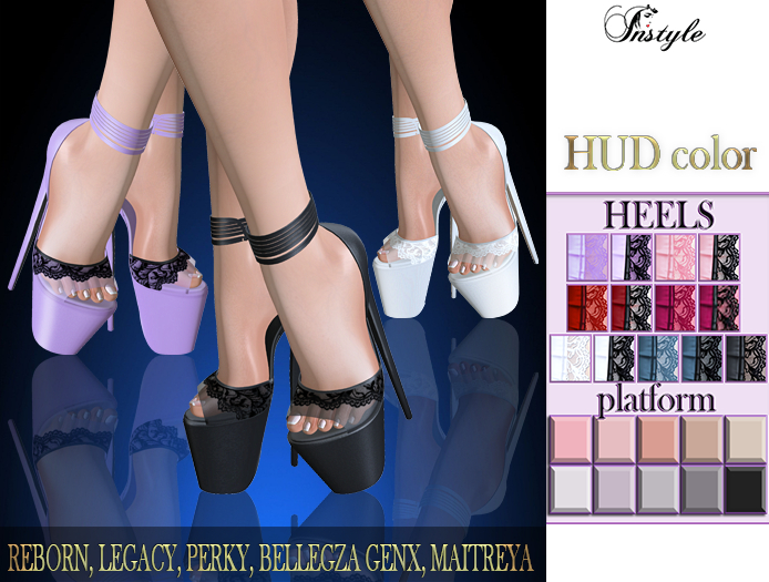 IPROMO!!InStyle -HEELS Lera Lace HUD color