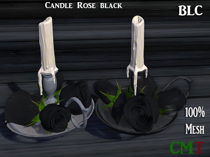 BLC Candle Rose black