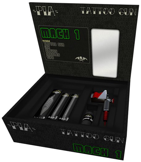 ::PIA:: Mach 1 Tattoo Gun Box, Red