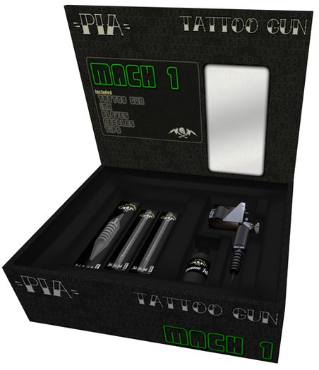 ::PIA:: Mach 1 Tattoo Gun Box, Grey