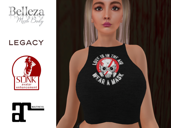 Anti-Valentine 25% OFF Wear A Mask Crop Top 