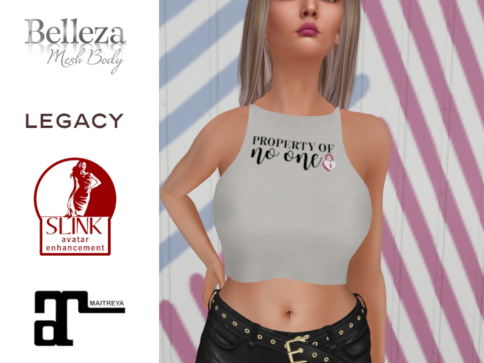 Anti-Valentine Special 25% OFF Property Of No One Crop Top 