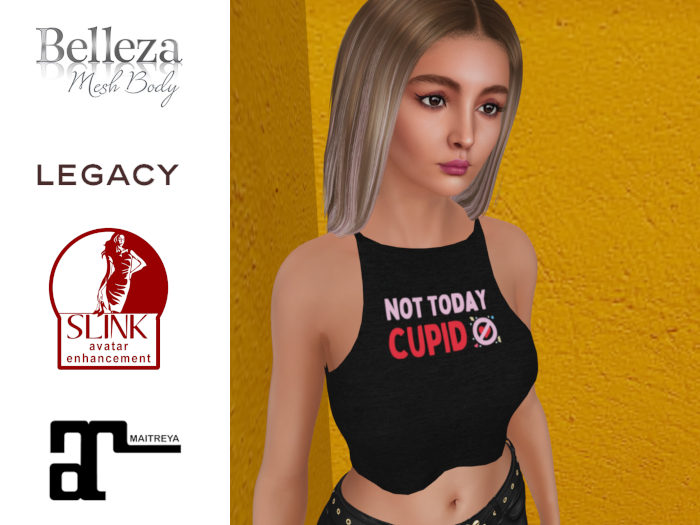 Anti-Valentine Special 25% OFF Not Today Cupid Crop Top 
