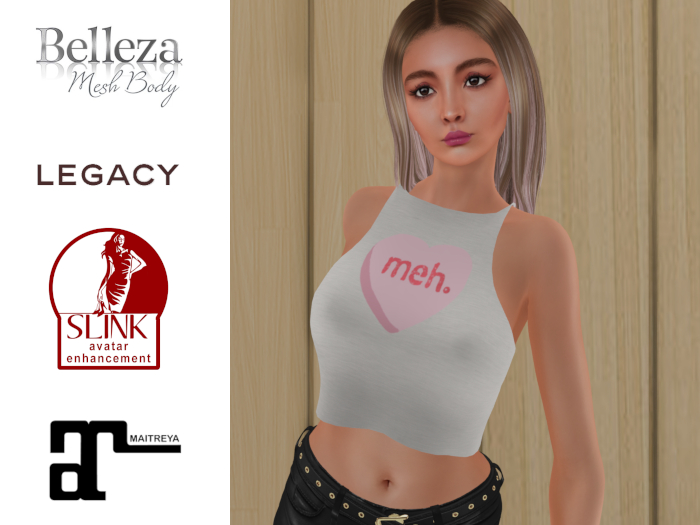 Anti-Valentine Special 25% OFF Meh Heart Crop Top 