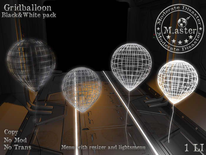 Grid Ballon - Black&White pack [Moderate Disaster]