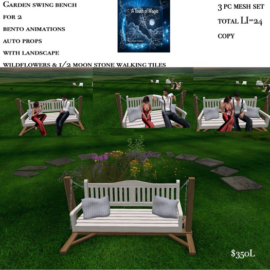 Swing bench with Landscape -Box LI=24