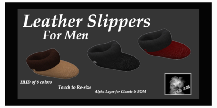 Leather Slippers -Male 