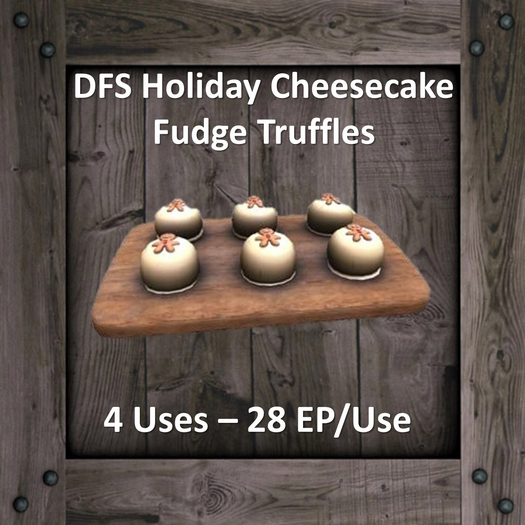 DFS Holiday Cheesecake Fudge Truffles (DFS - Texture Only)