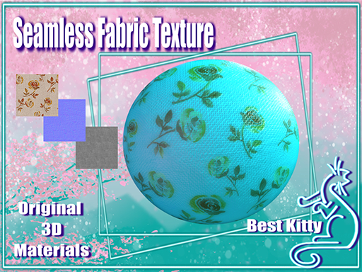 Best Kitty Seamless 3D Textures and Materials: Burlap Fabric: Rose