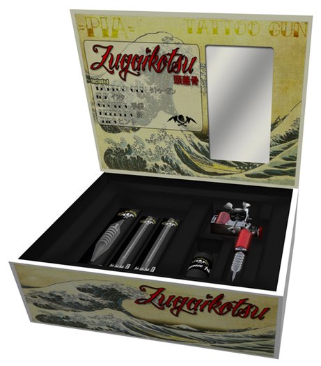 ::PIA:: Zugaikotsu Tattoo Gun Box, Red Flake