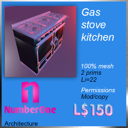 Second Life Marketplace Stove gas stove