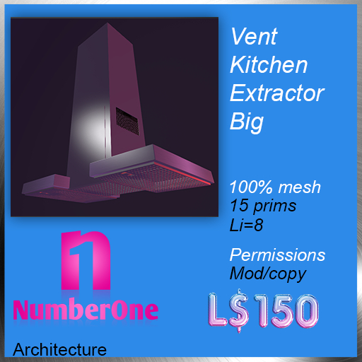Vent kitchen extractor big