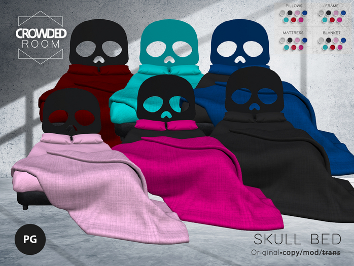 Crowded Room - Skull Bed - PG