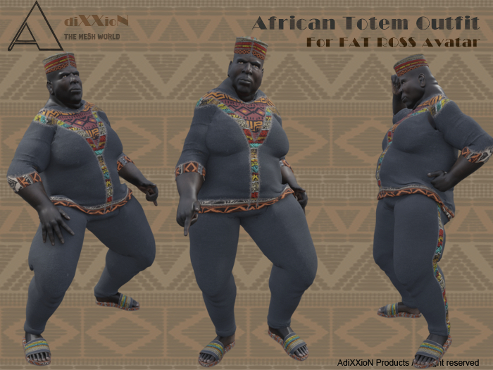 African Totem Outfit / Fat Ross Avatar
