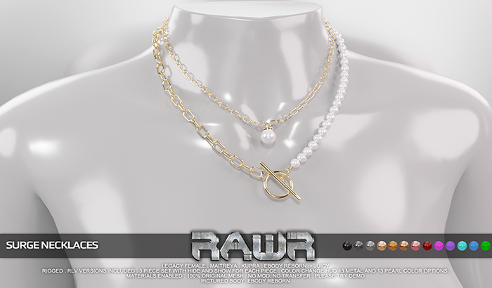 RAWR! Surge Necklaces DEMO (add me)