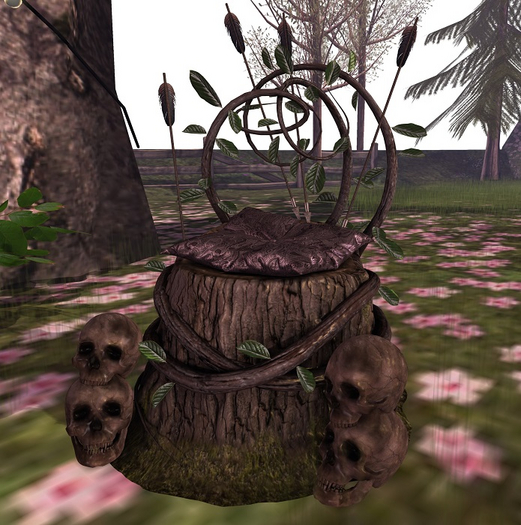[NC] - Forest Pouf - Skulls Purple/Grey