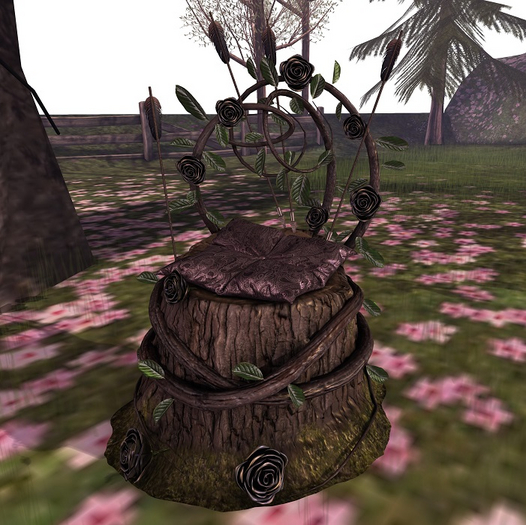 [NC] - Forest Pouf - Roses Purple/Grey