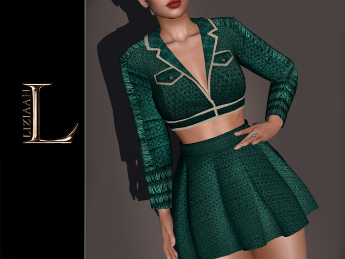 [LIZIAAH]  Kimberly outfit  Legacy & Maitreya {Green}