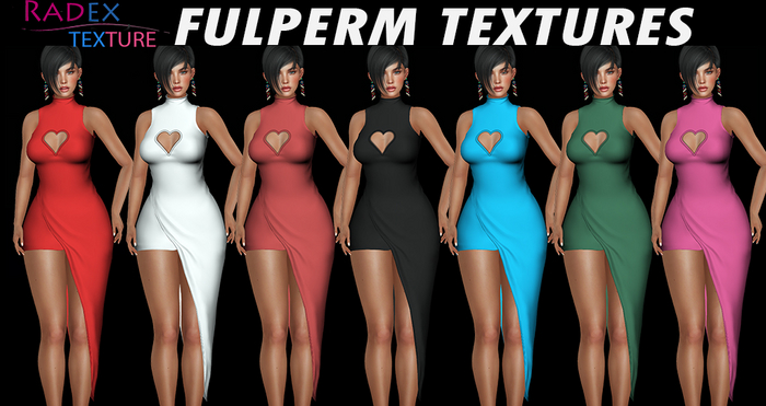 RADEX F.P.T.-)Full permission Asymmetric wrap dress/mesh bodies