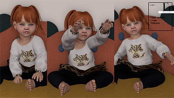 FOX [POSES] Baby bento