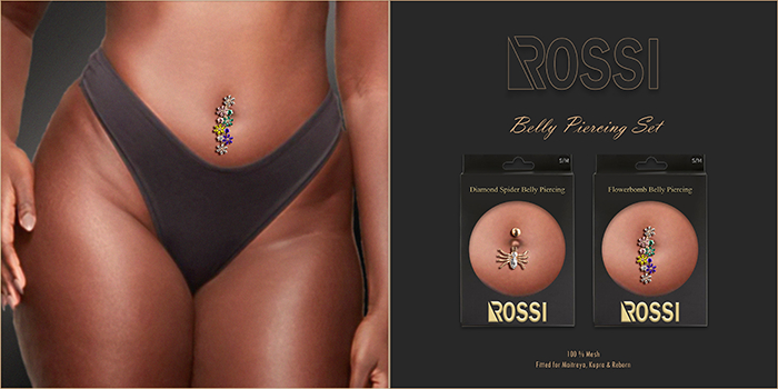 ROSSI. Flowerbomb Belly Piercing- UNPACK
