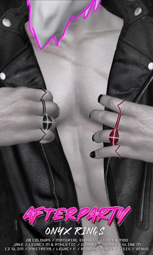 Afterparty - Onyx Rings