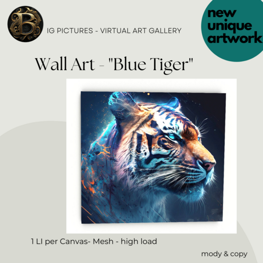 Big Pictures - Blue Tiger