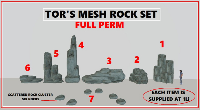 TOR'S MESH ROCK SET (BOXED)