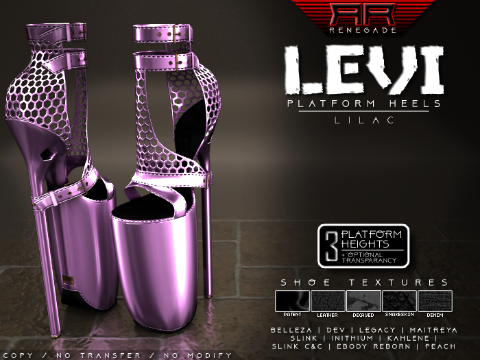 [Renegade] Levi Platform Heels - Lilac