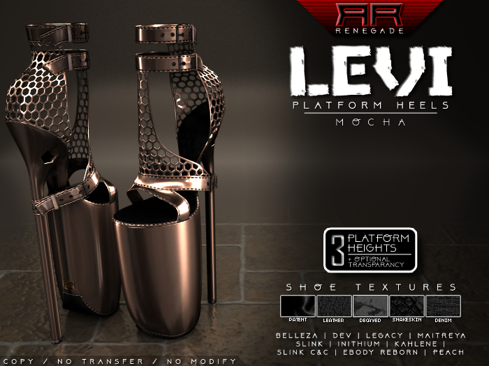 [Renegade] Levi Platform Heels - Mocha