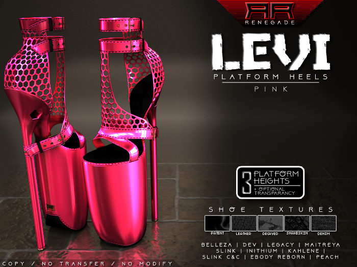 [Renegade] Levi Platform Heels - Pink