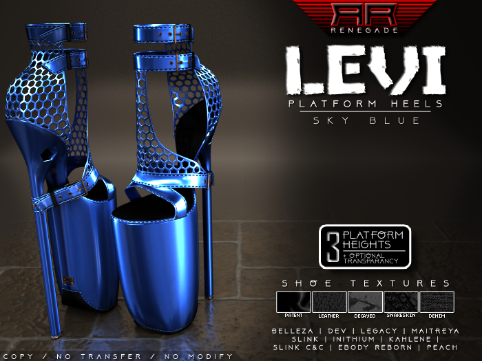[Renegade] Levi Platform Heels - Sky Blue