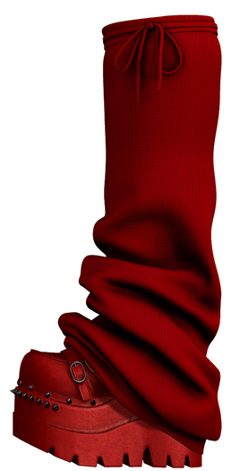 Limited Addiction - Aria Boots - Red