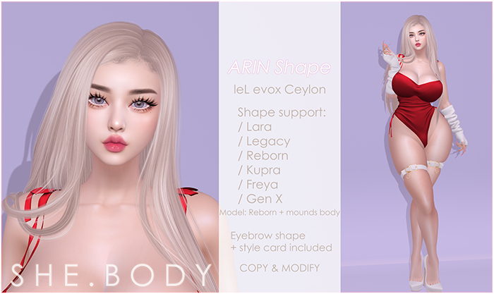 Arin shape (leL evox Ceylon)