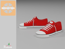 Bernstein . Gem canvas sneaker . red . Rebirth