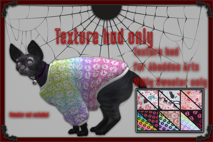 <Kali [*] Ma> TWI wildcat, Teegle horses, and Teegle dogs wooly texture hud VALENTINES
