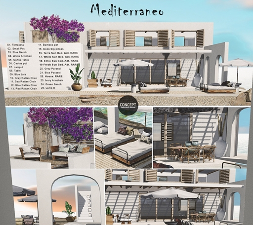 22. Concept} Mediterraneo. House. RARE