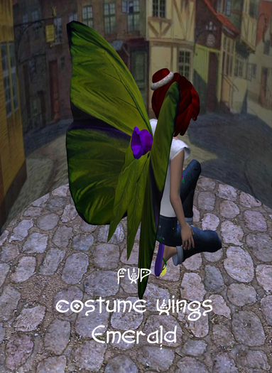 costume wings emerald