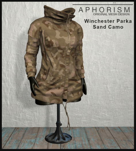 !APHORISM! - Winchester Parka Women Sand Camo