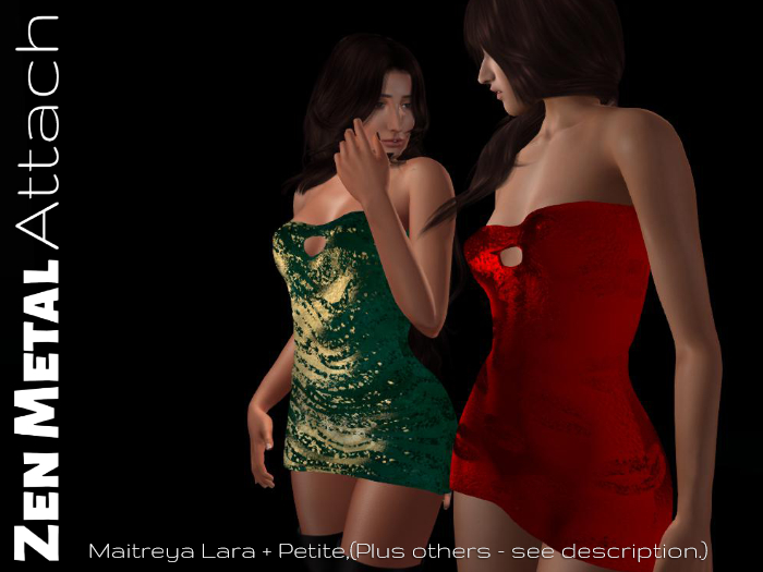 Zen Metal Attach - 4 Shiny Colours Mini Dress