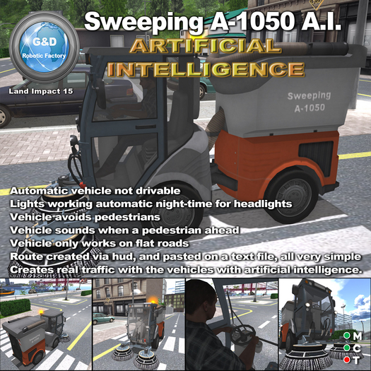 G&D ROBOTIC Sweeping A-1050 A.I.