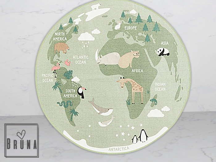 BRUNA - Kids Map Rug 