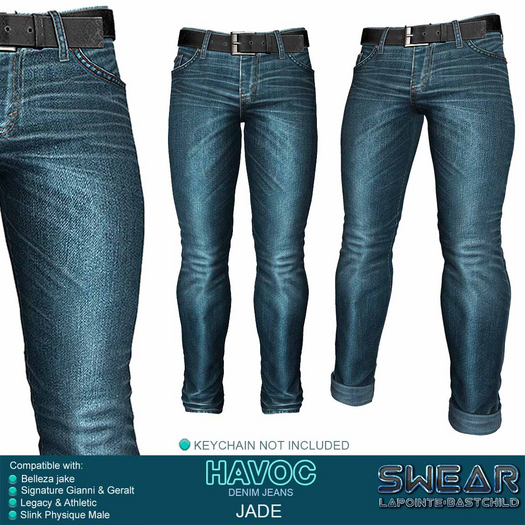 L&B - Mens - Denim Jeans - Havoc - Jade